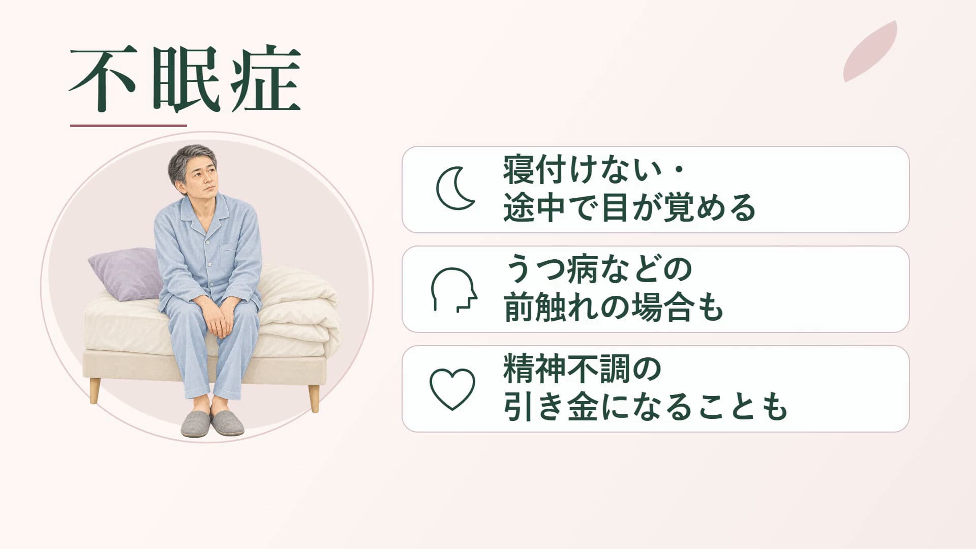 不眠症の説明図